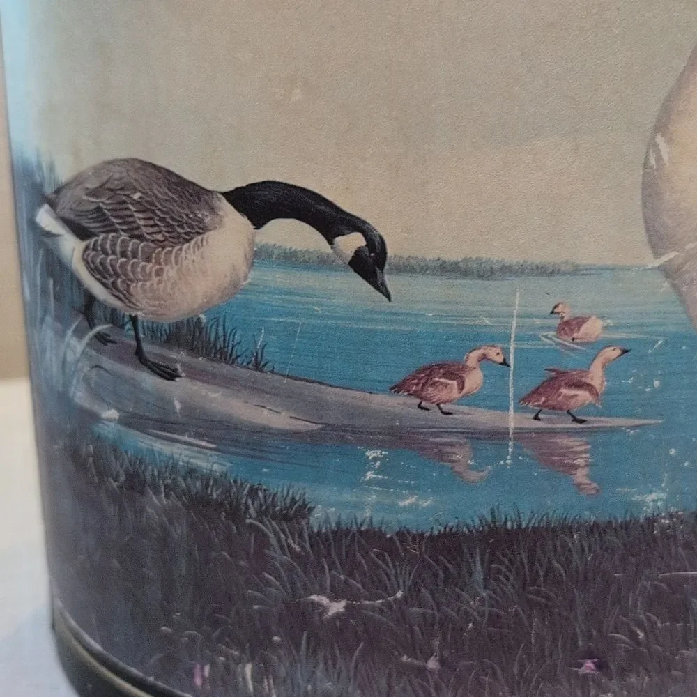 Vintage Cardboard Molded Paper Goose Waste Bin